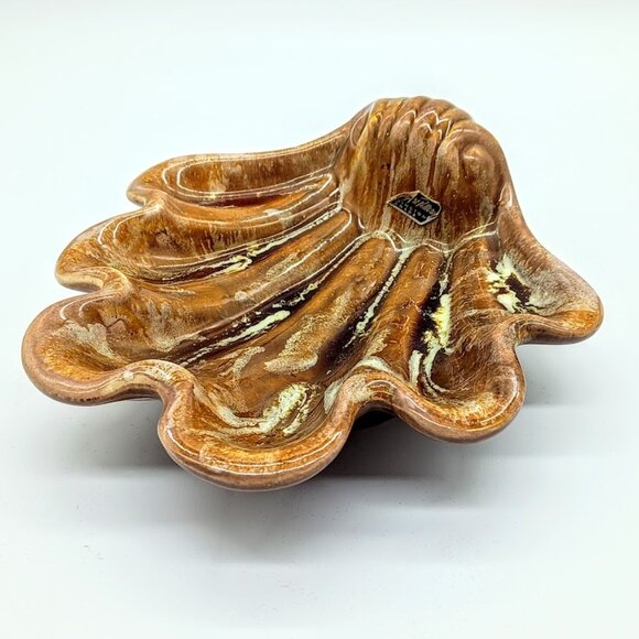 Wyatt Art Pottery Burlington Canada W119 Sea Shell Ceramic Dish - Picture 2 of 6